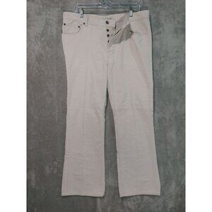 Banana Republic Pants Mens 36x30 Ivory Corduroy Bootcut Button Fly Casual